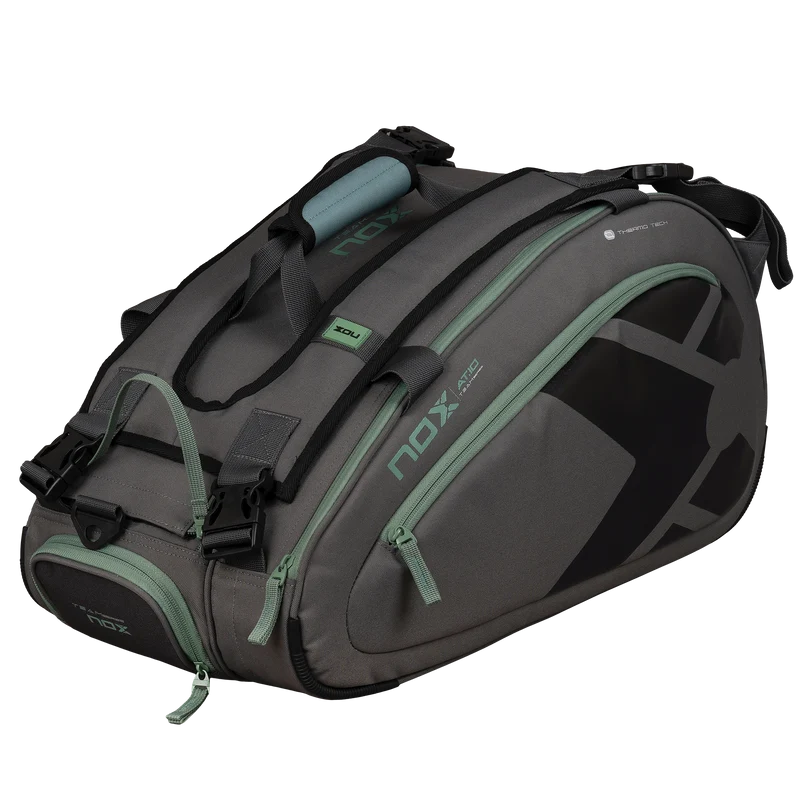 Nox AT10 Team Padel Racket Bag Grey Green