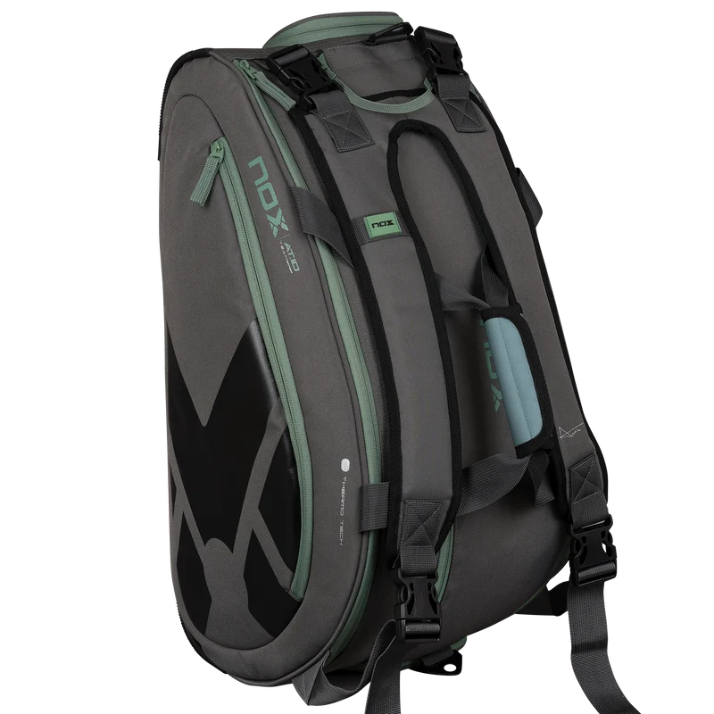 Nox AT10 Team Padel Racket Bag Grey Green