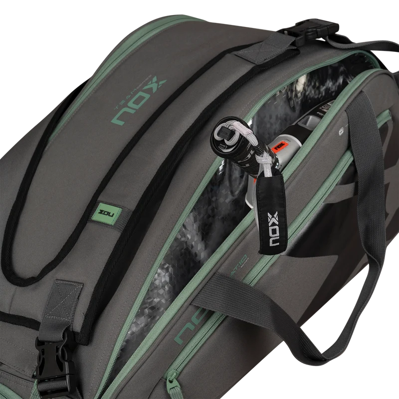 Nox AT10 Team Padel Racket Bag Grey Green