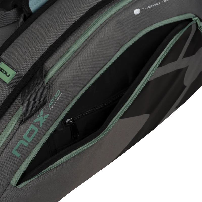 Nox AT10 Team Padel Racket Bag Grey Green