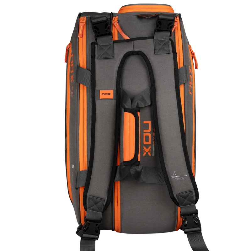 Nox AT10 Team Padel Racket Bag Grey Orange