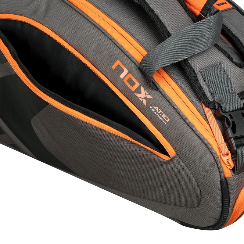 Nox AT10 Team Padel Racket Bag Grey Orange