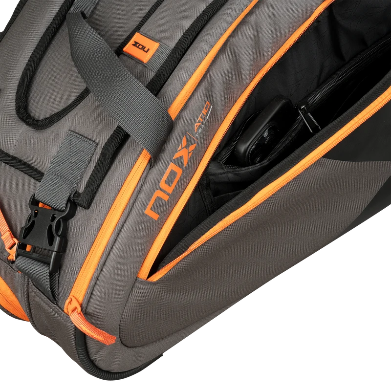 Nox AT10 Team Padel Racket Bag Grey Orange