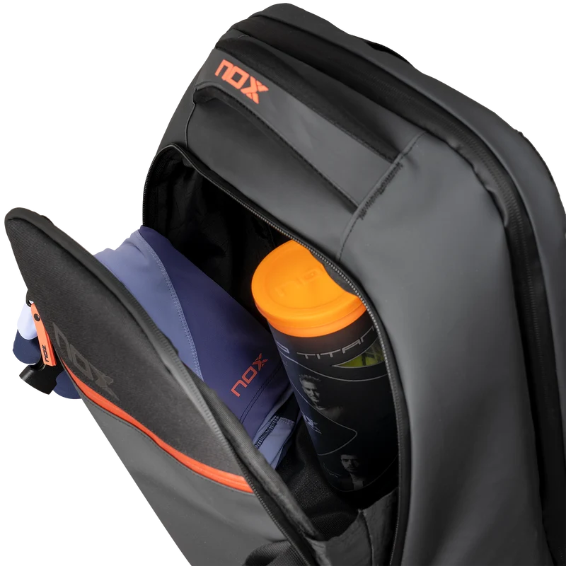 Nox Luxury Open Series Backpack Black Red