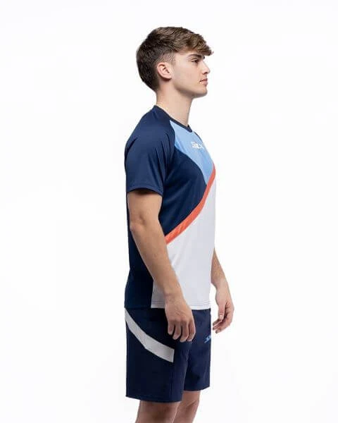Siux T-Shirt Dunkelblau/Weiß