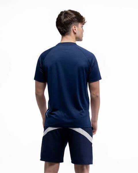 Siux T-Shirt Dunkelblau/Weiß