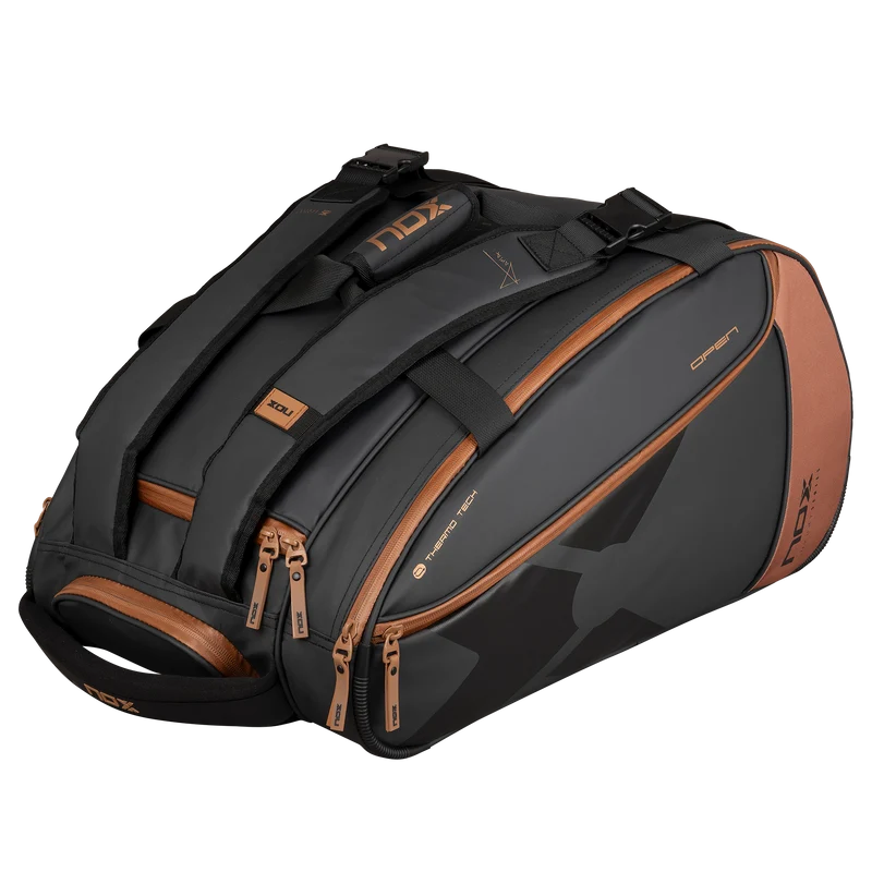 Nox Luxury Open Series Padel Bag Black Brown