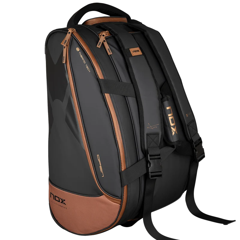 Nox Luxury Open Series Padel Bag Black Brown