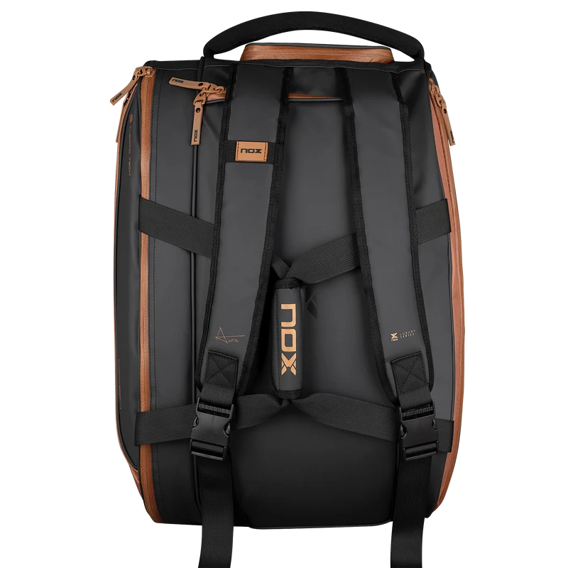 Nox Luxury Open Series Padel Bag Black Brown