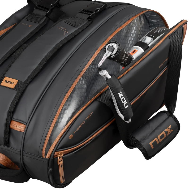 Nox Luxury Open Series Padel Bag Black Brown