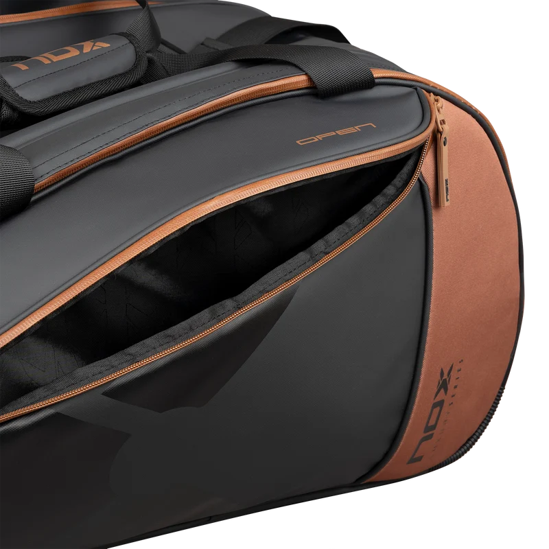 Nox Luxury Open Series Padel Bag Black Brown