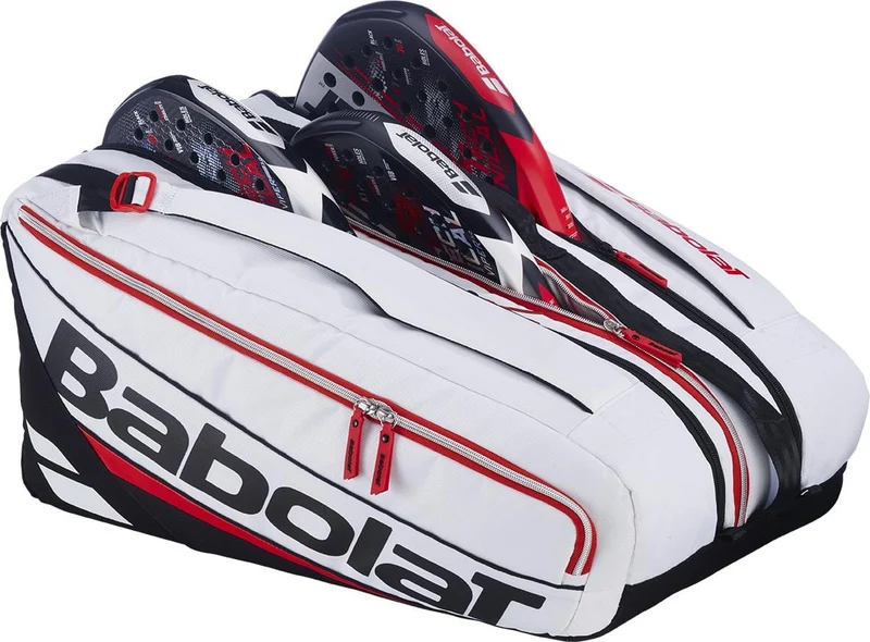 Babolat RH Pro Technical Padel Racket Bag - White / Black / Red