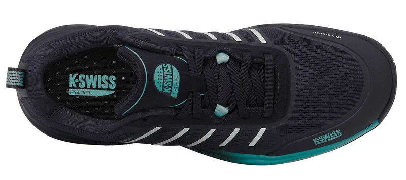 K-Swiss Ultra Court Mens Padel Shoes - Carbon / Baltic / Glacier Gray