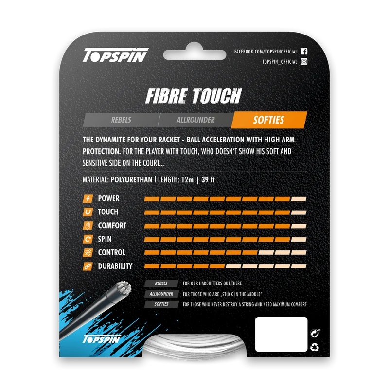 Topspin Fibre Touch Saitenset - 12 m