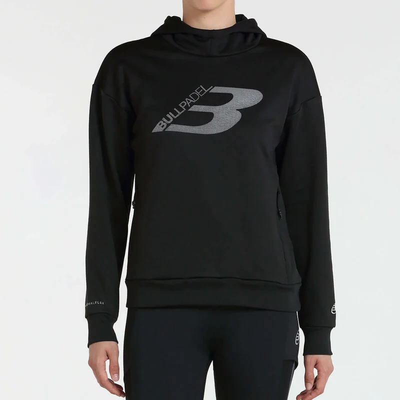 Bullpadel Kapuzenpullover INCACO Damen Schwarz
