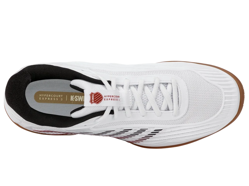 04607-104-M | HYPERCOURT EXPRESS 3 INDOOR | WHITE/BLACK/HIGH RISK RED