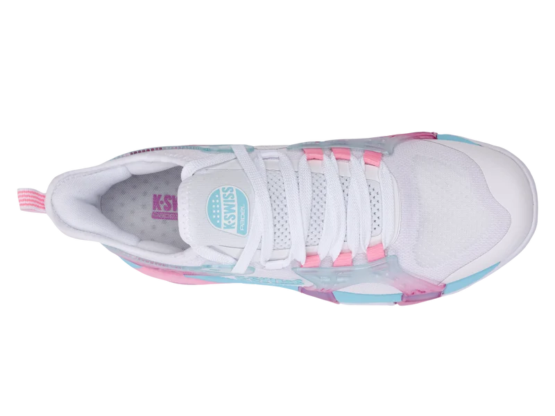 94597-146-M | K-FRAME PADEL | WHITE/SOFT NEON BLUE/NEON BUBLE GUM