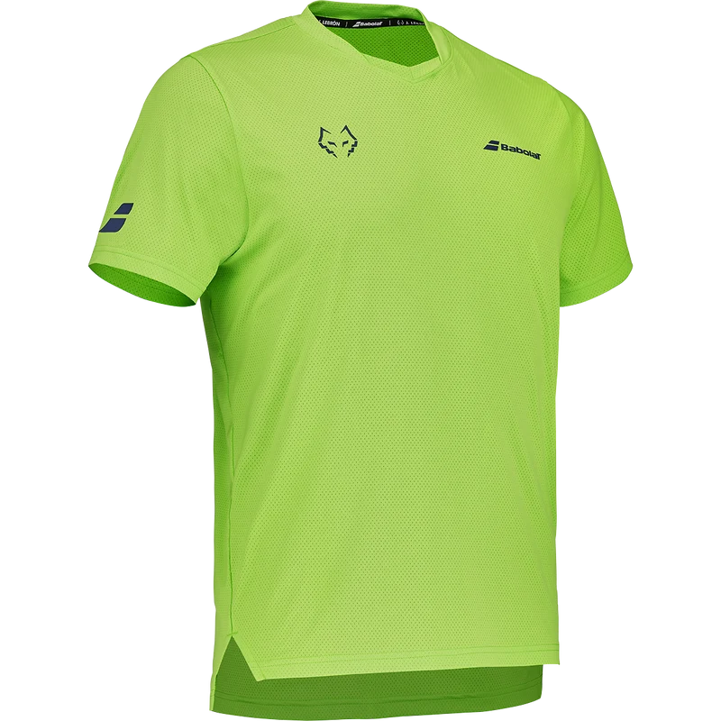 Babolat Men's Crew Neck Tee Lebron Green Flash