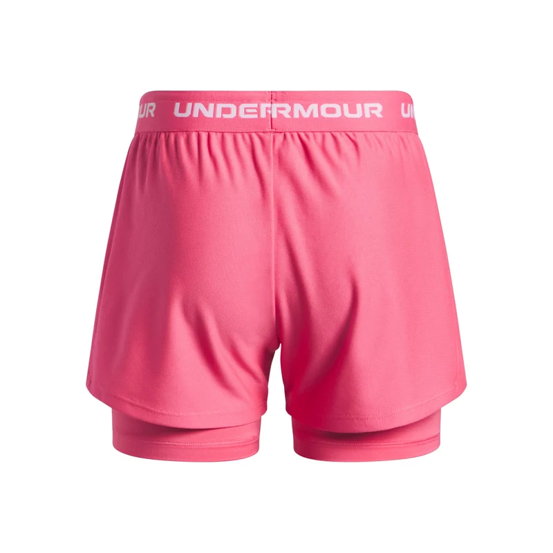 Tech Play Up 2in1 Shorts Mädchen-Pink,Weiß