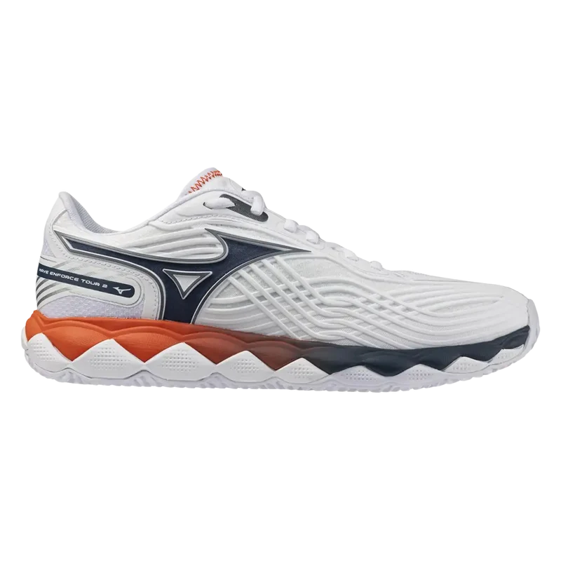 Zapatillas Mizuno Wave Enforce Tour 2 CC Blanco/Rojo 2026