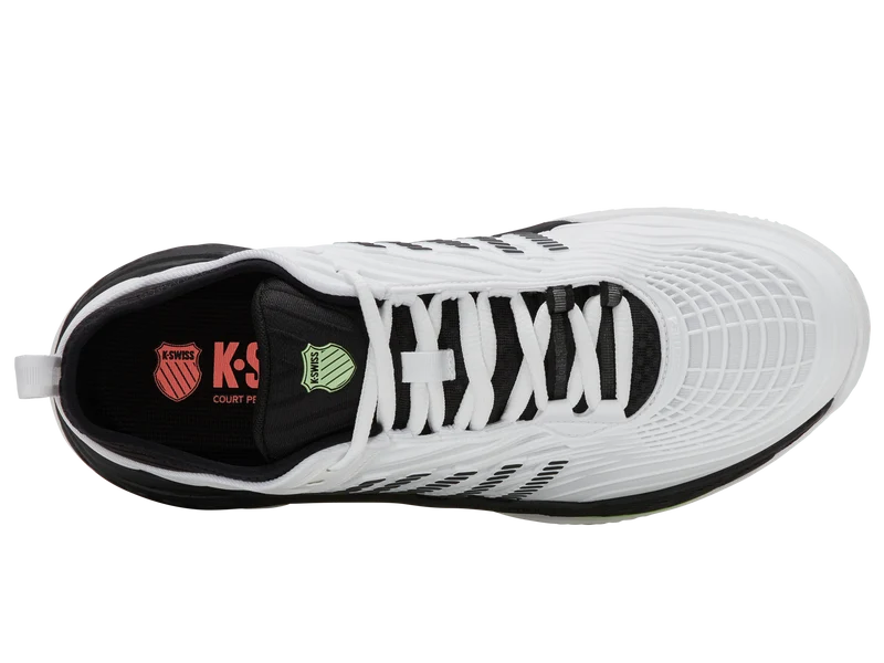 09072-184-M | HYPERCOURT SUPREME 2 CLAY | WHITE/BLACK/SOFT NEON GREEN