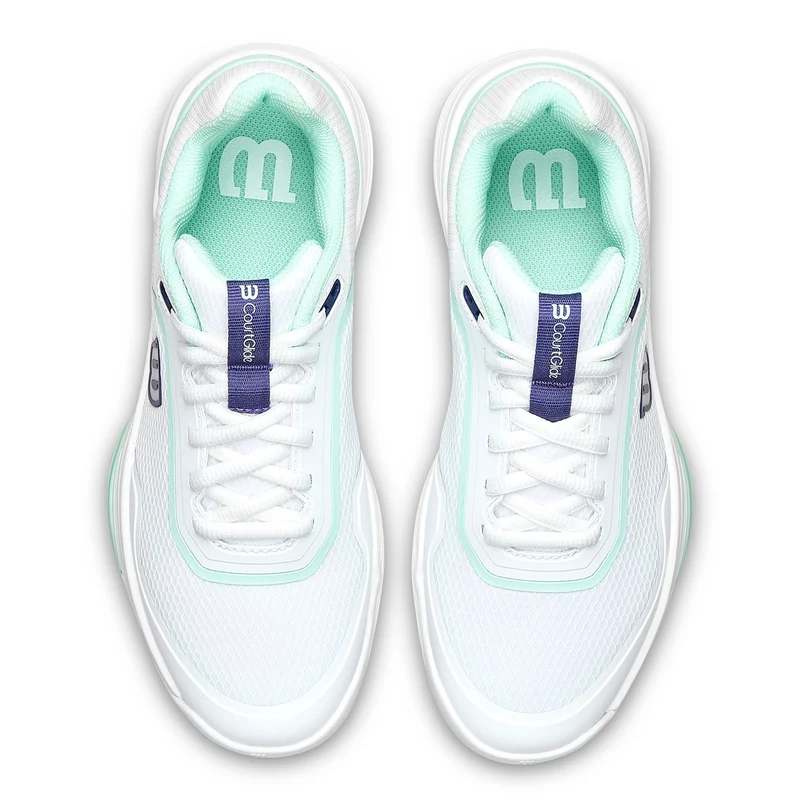 Wilson Women's Courtglide Padel Shoes White Skipper Blue