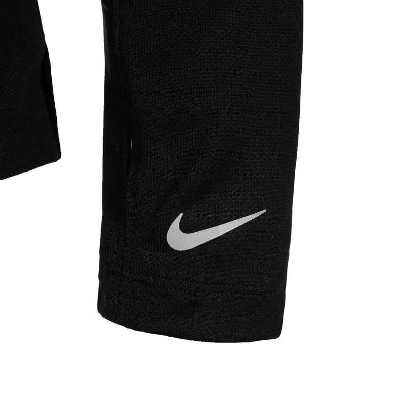 Dri-Fit UV Half-Zip Essential Longsleeve Jungen-Schwarz