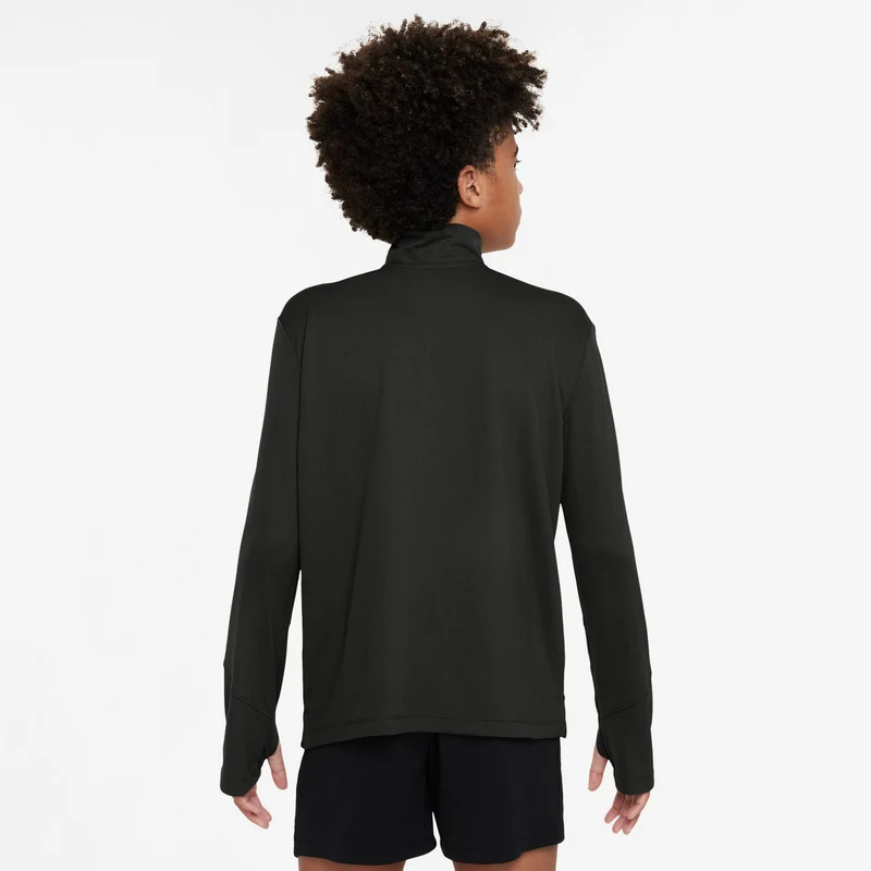 Dri-Fit UV Half-Zip Essential Longsleeve Jungen-Schwarz