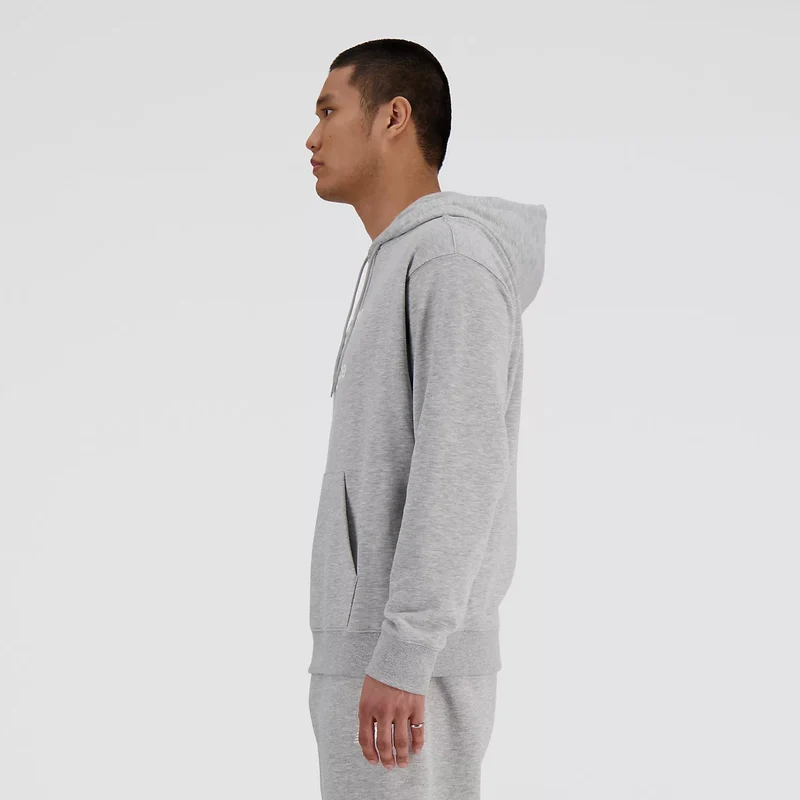 French Terry Logo Hoodie Hoody Herren-Grau