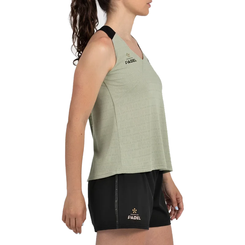 Bullpadel Women's Piura Premier Padel Tank Top Eucalyptus