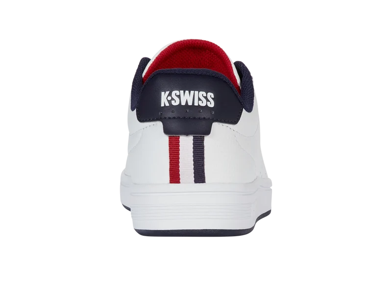 04411-130-M | COURT BASE II | WHITE/NAVY/RED