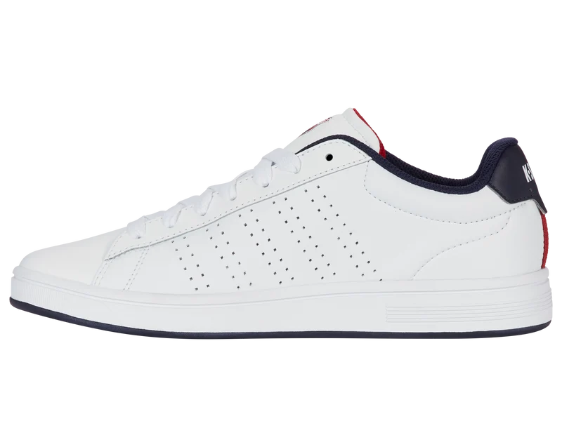 04411-130-M | COURT BASE II | WHITE/NAVY/RED