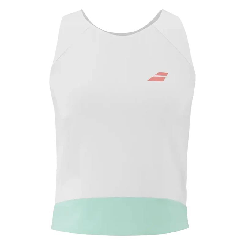 Camiseta Babolat Perf Tank blanca Woman 2026