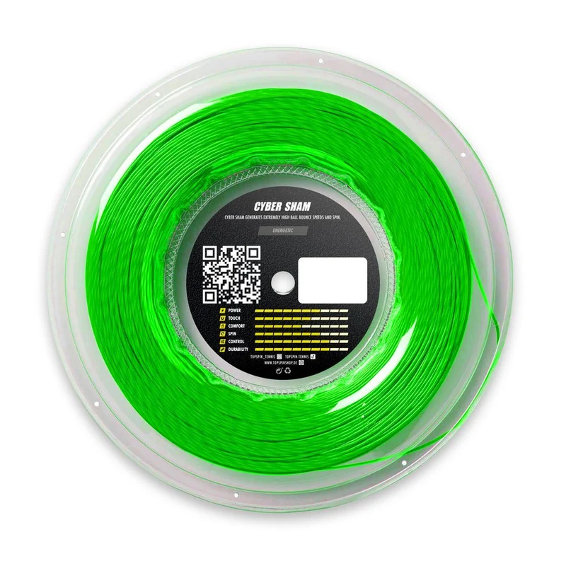 Cyber Sham Saitenrolle - 200m - neon green