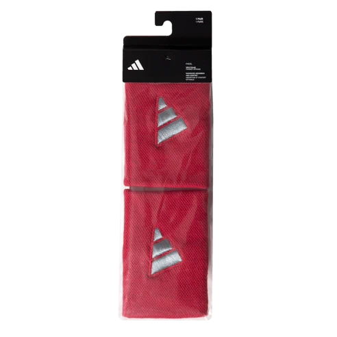Muñequeras ADIDAS L Rojo/Gris X2
