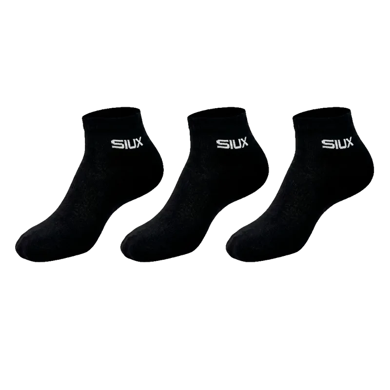 Calcetines Siux Basic Cortos 26 Black (Pack x3)