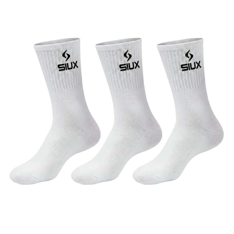 Calcetines Siux Largos Básicos 26 Blanco (Pack x3)