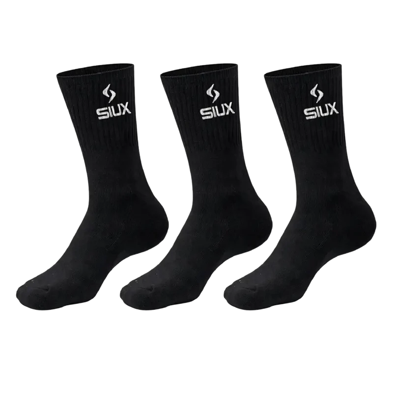 Calcetines Siux Largos Básicos 26 Negro (Pack x3)