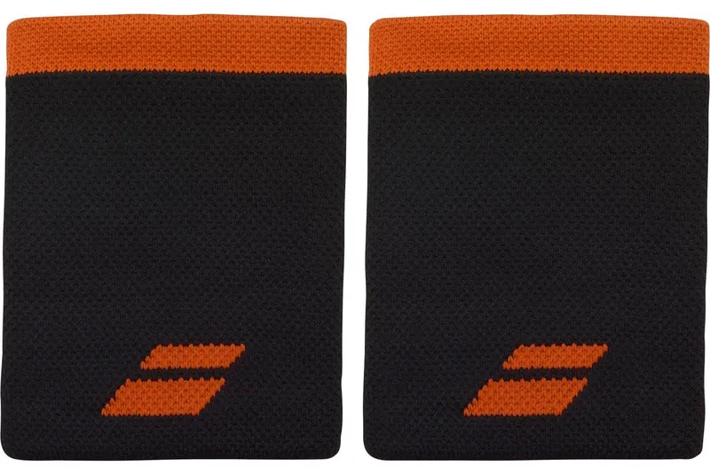Babolat Logo Jumbo Wristband - Black / Red