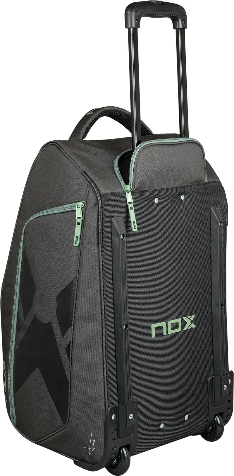 NOX AT10 Competition Trolley Padel Racket Bag - Black / Green
