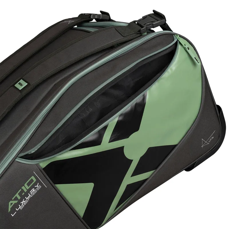NOX AT10 Competition Trolley Padel Racket Bag - Black / Green