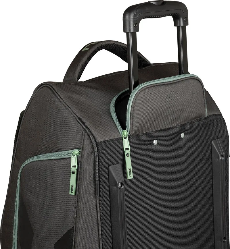 NOX AT10 Competition Trolley Padel Racket Bag - Black / Green