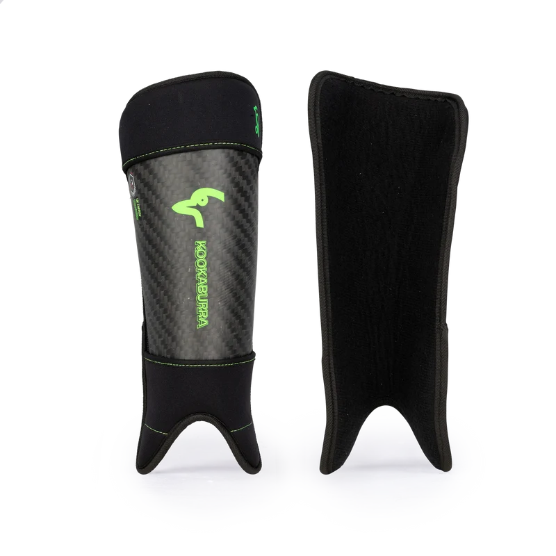 Kookaburra Pro Carbon Shin Guards Black 26/27
