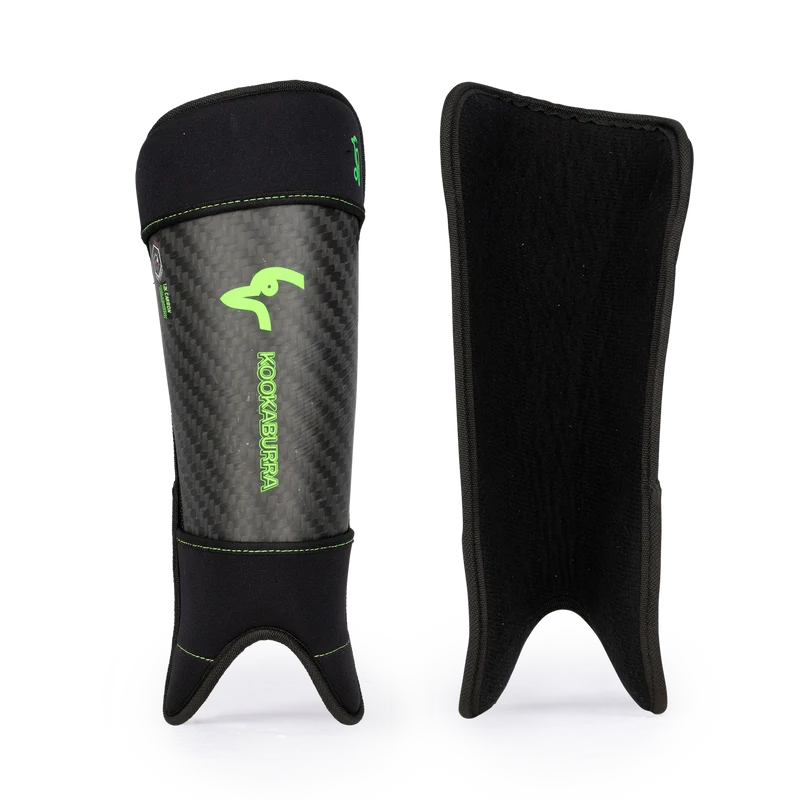 Kookaburra Pro Carbon Shin Guards Black 26/27