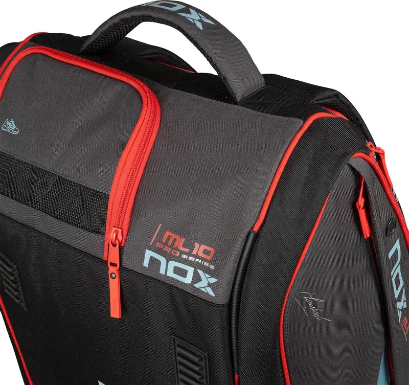 NOX ML10 Team Padel Racket Bag - Black / Clay