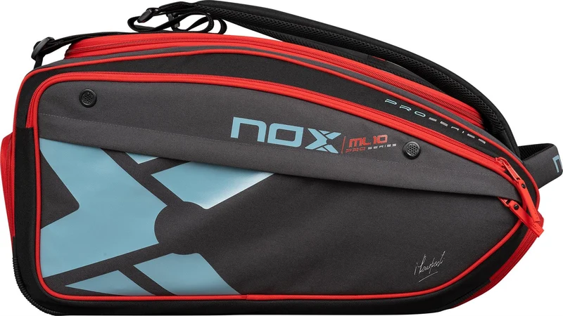 NOX ML10 Competition XL Compact Padel Racket Bag - Black / Red