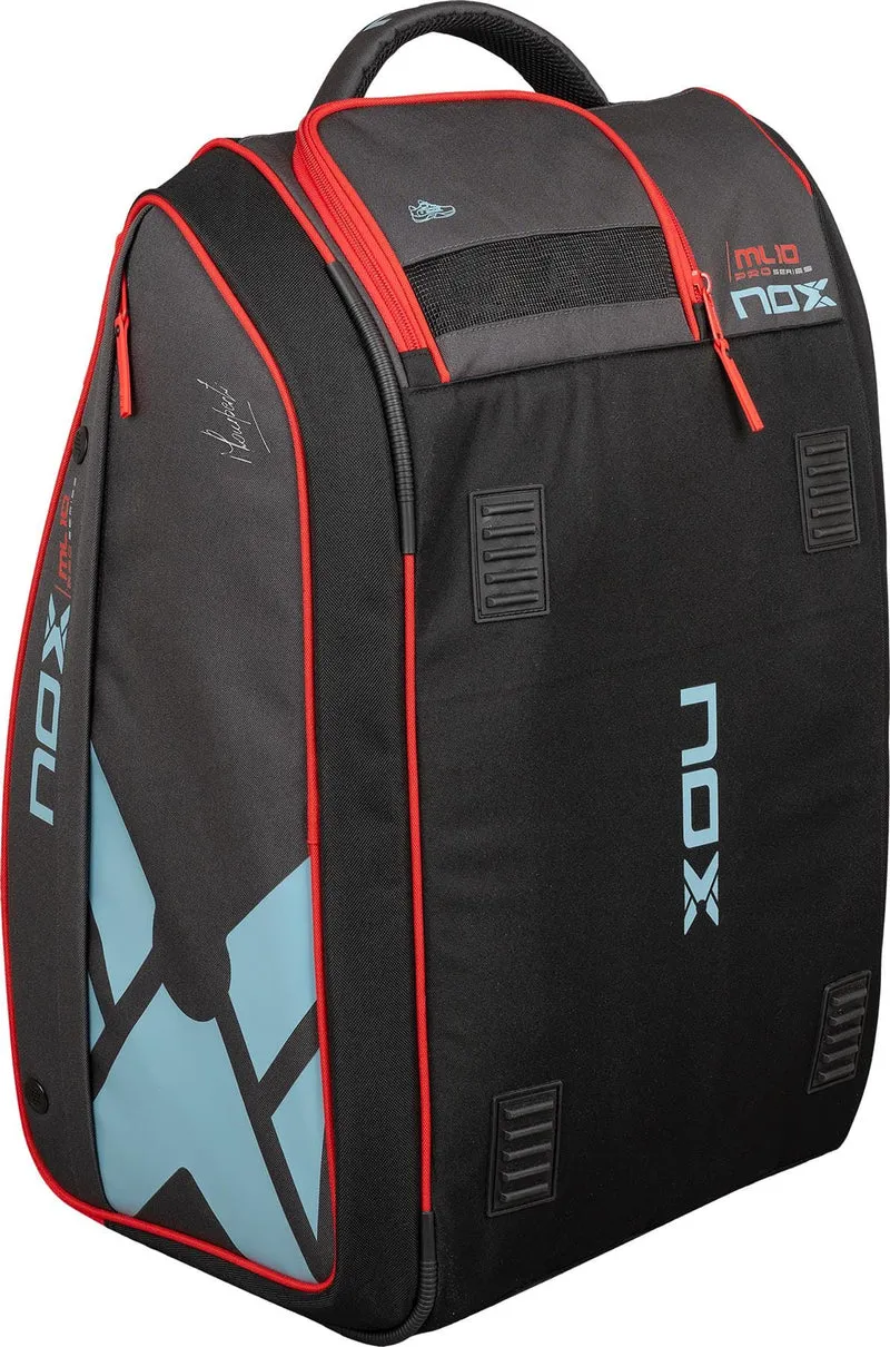 NOX ML10 Competition XL Compact Padel Racket Bag - Black / Red
