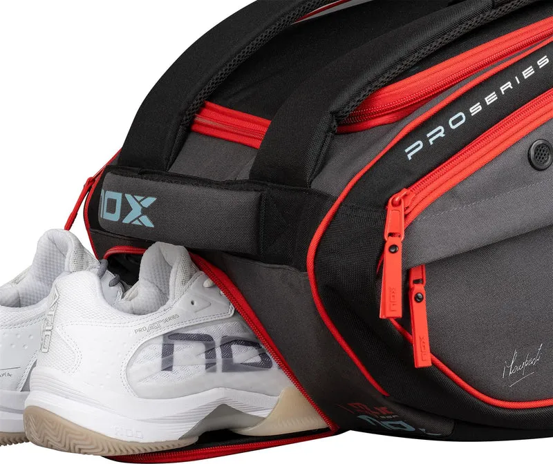 NOX ML10 Competition XL Compact Padel Racket Bag - Black / Red