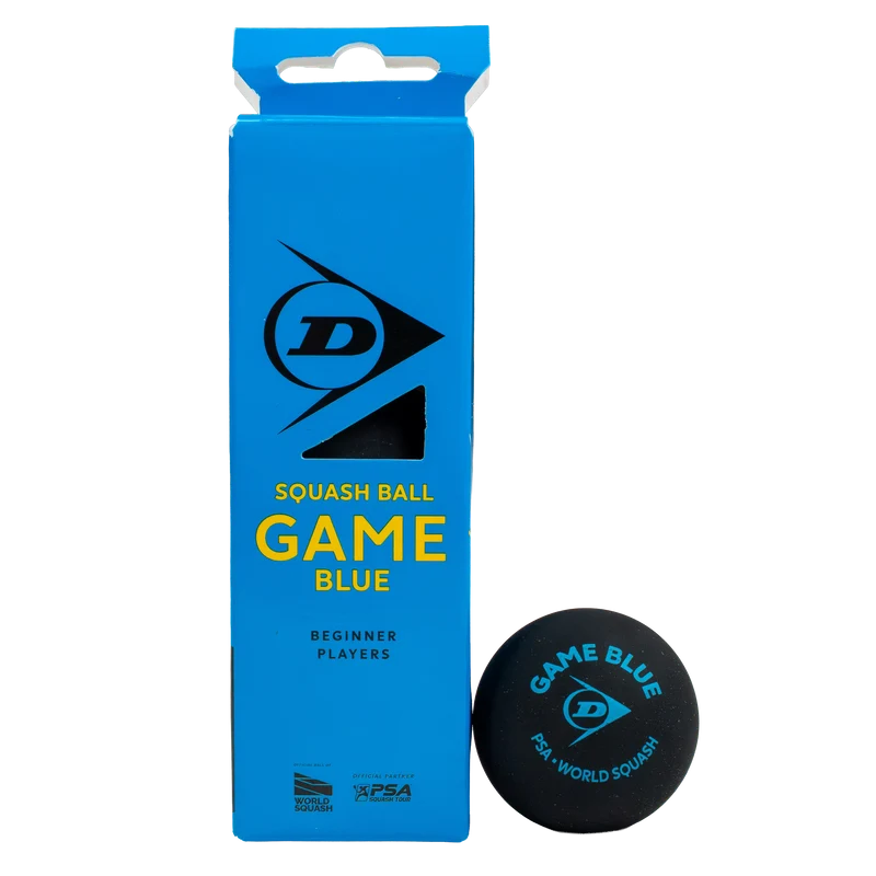 Dunlop GAME Blue Squash Ball - 3 Ball Box