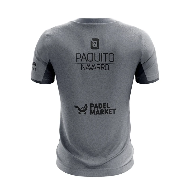 BULLPADEL MENSA JR Gris FW26 PAQUITO NAVARRO (Camiseta Oficial)
